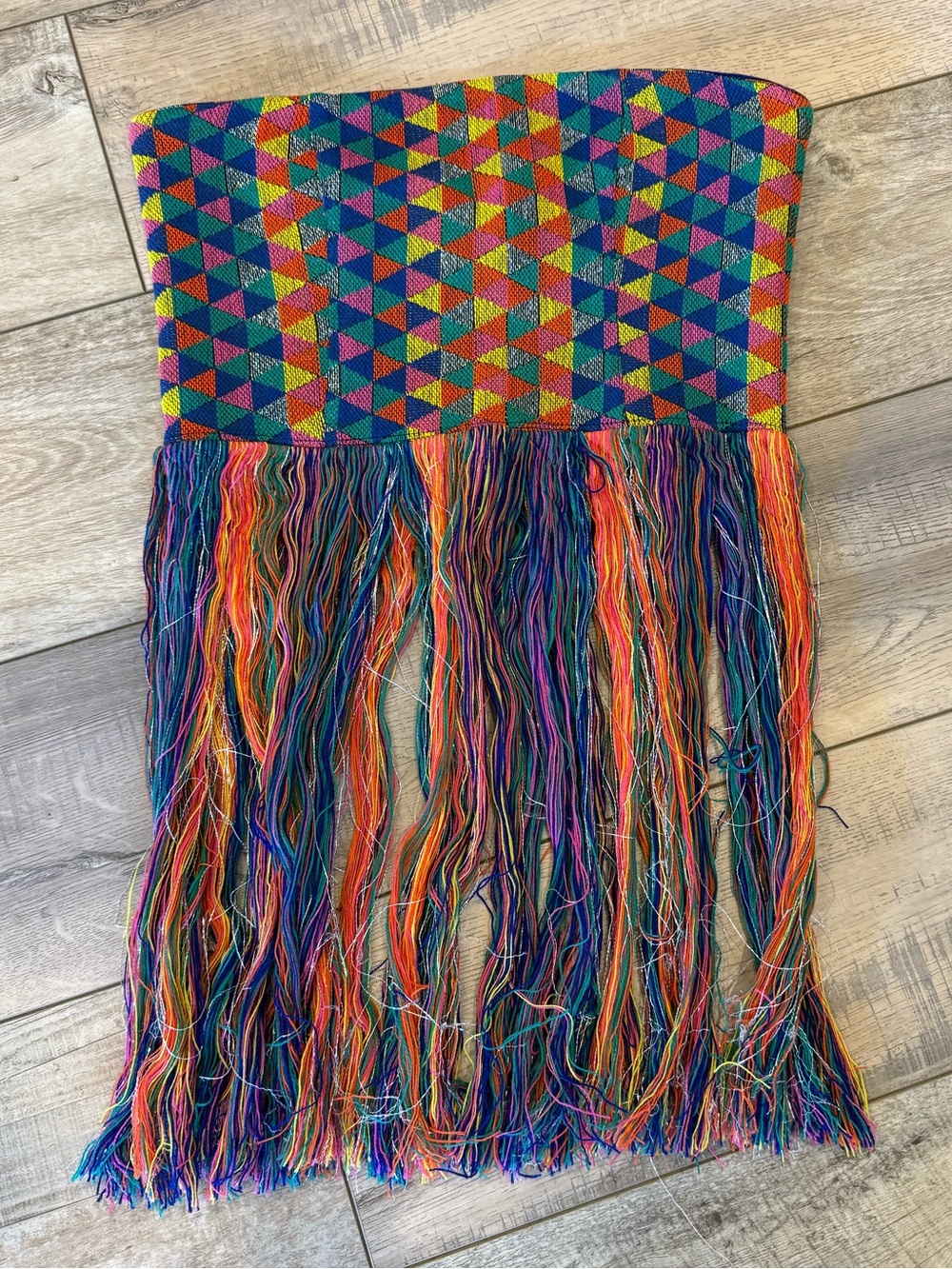 Multicolor Fringe Boho Women’s Skirt